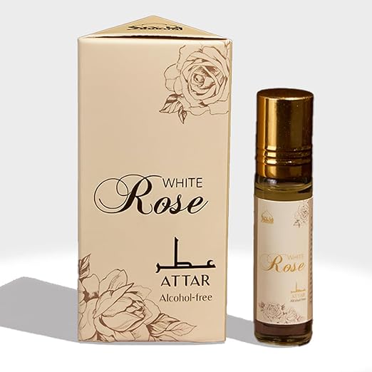 Rose Attar (Gulab Attar) Non-Alcoholic | Long-Lasting Floral Islamic Perfume for Men & Women