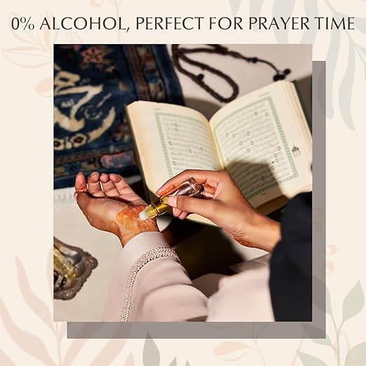 Rose Attar (Gulab Attar) Non-Alcoholic | Long-Lasting Floral Islamic Perfume for Men & Women